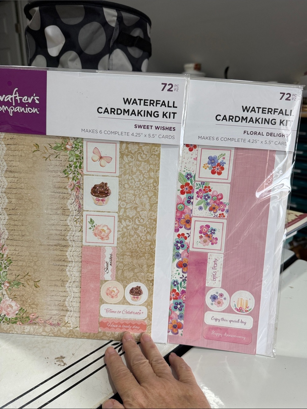 Crafters Companion Waterfall Cardmaking Kits (Sweet Wishes & Floral Delights)